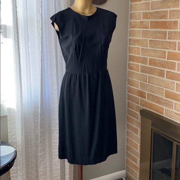 Vintage Dresses & Skirts - 1960's Black Dress - Secretary Geek - Career Wear